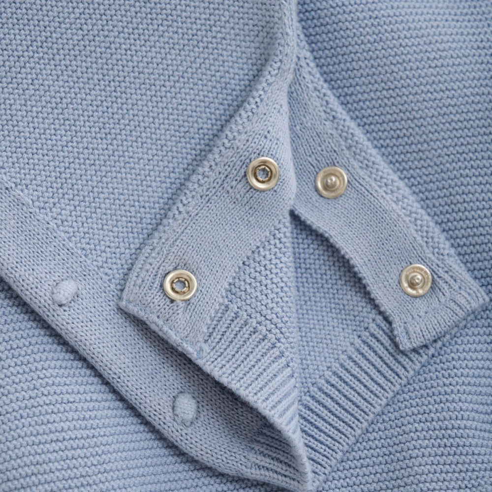 Fixoni - Babysett Body og Strikket Sparkebukse Zen Blue