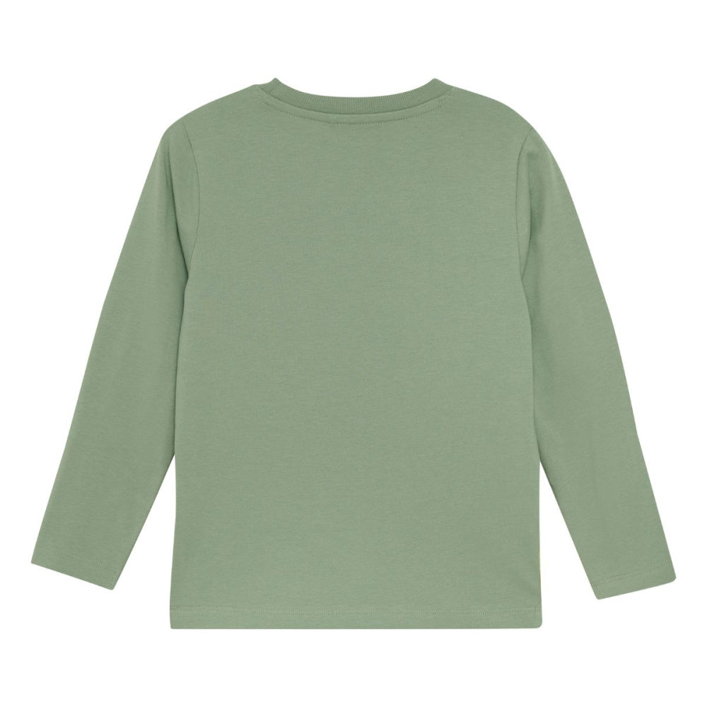 Minymo - Genser Traktor Orange Hedge Green
