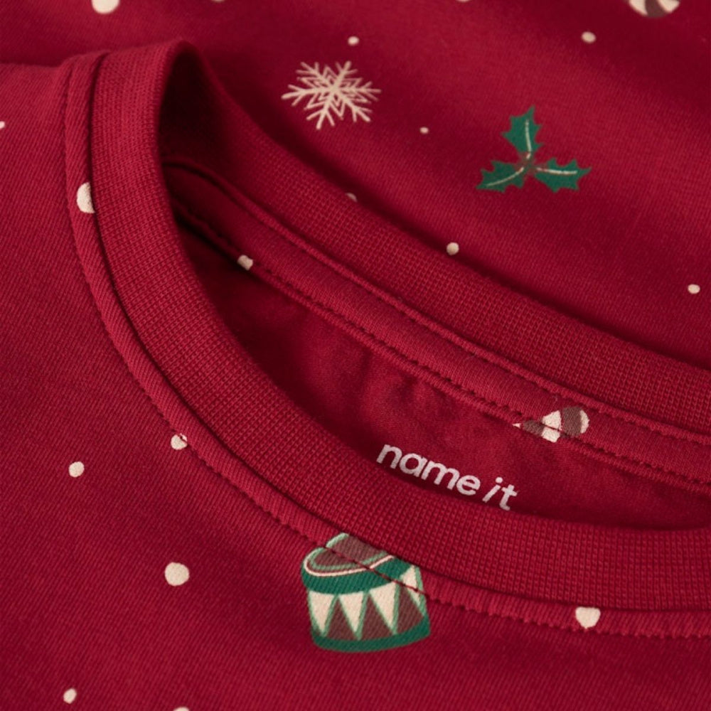 Name It - Julepysj 2-delt Vismas Xmas Red