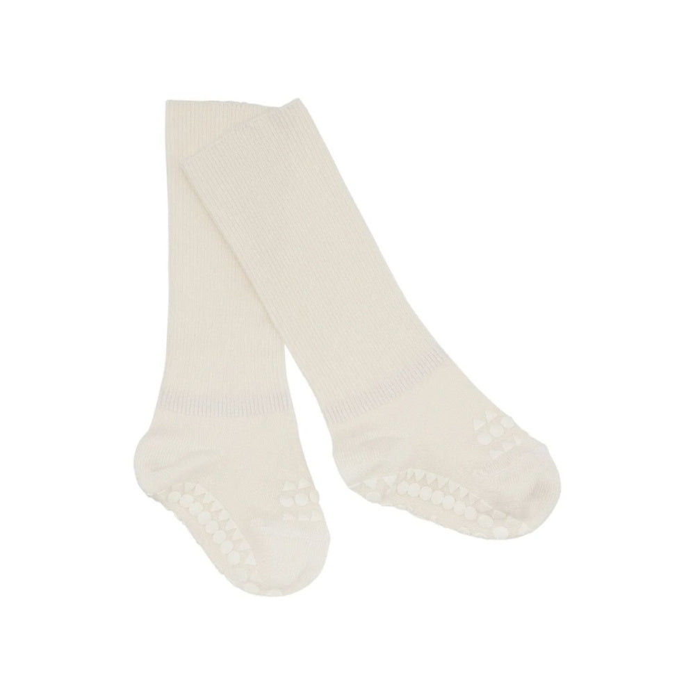 GoBabyGo - Sokker i Bambus Antiskli LV Off White