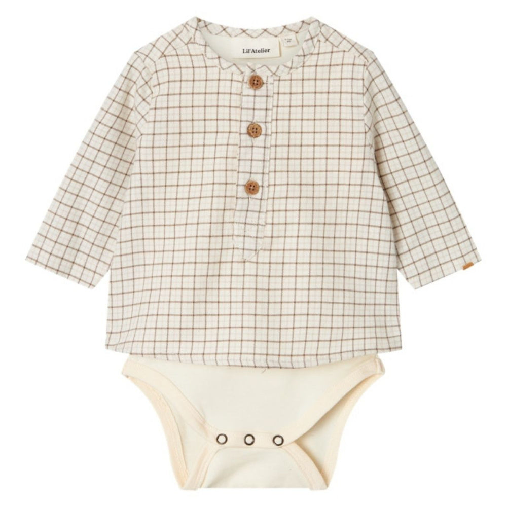 Lil'Atelier - Skjortebody Damieno Turtledove