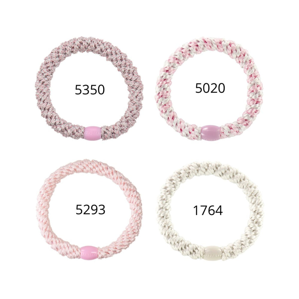 Kknekki - Hårstrikk 4 pk Bundle 49 Rosa Mix