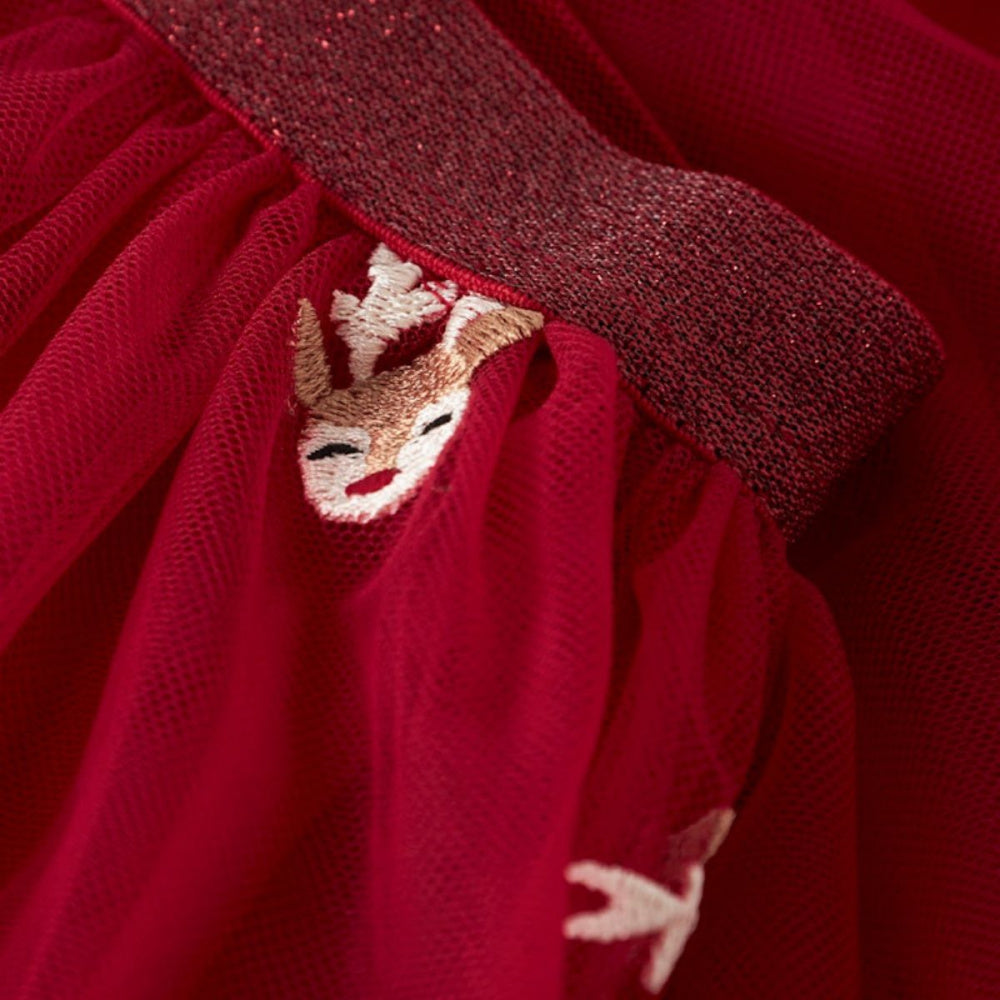 Name It - Juleskjørt Tyll Jester Red Raindeer