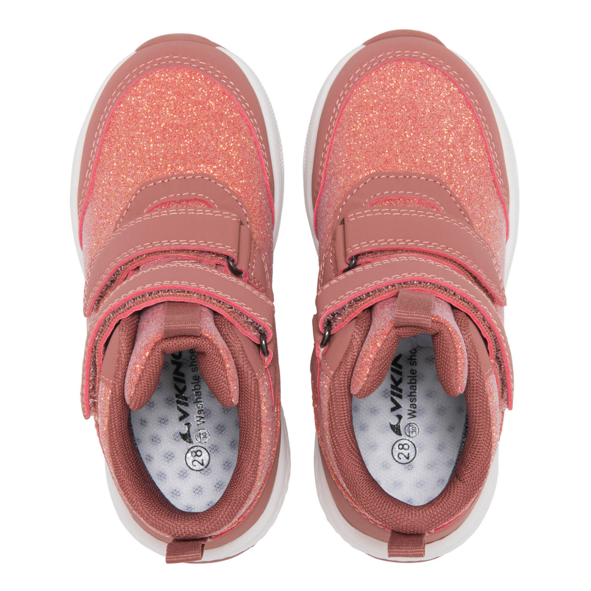 Viking - Overgangssko Bouncy Glitter Mid WP 2V Rosa