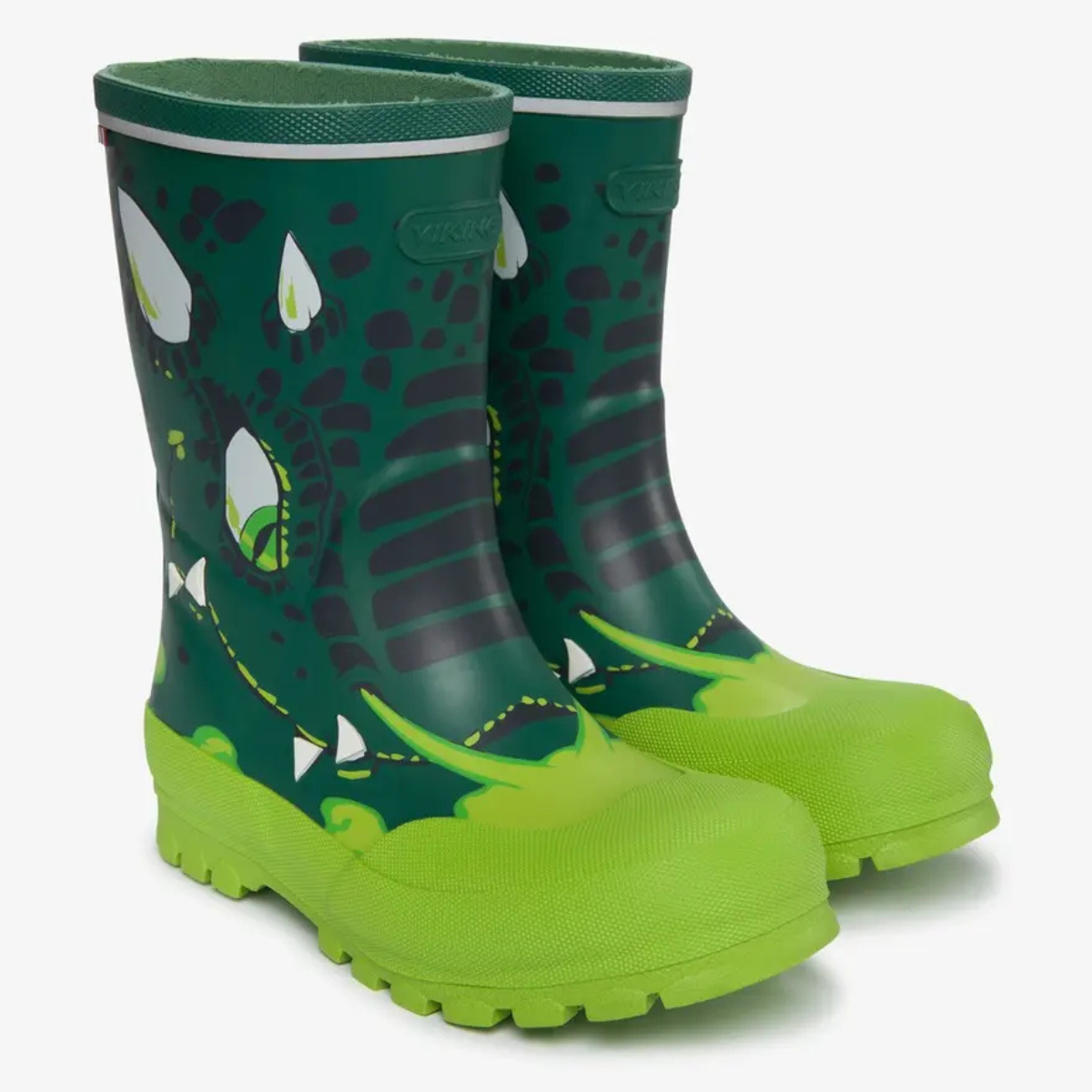 Viking - Gummistøvler Jolly Print Bottlegreen/ Multi