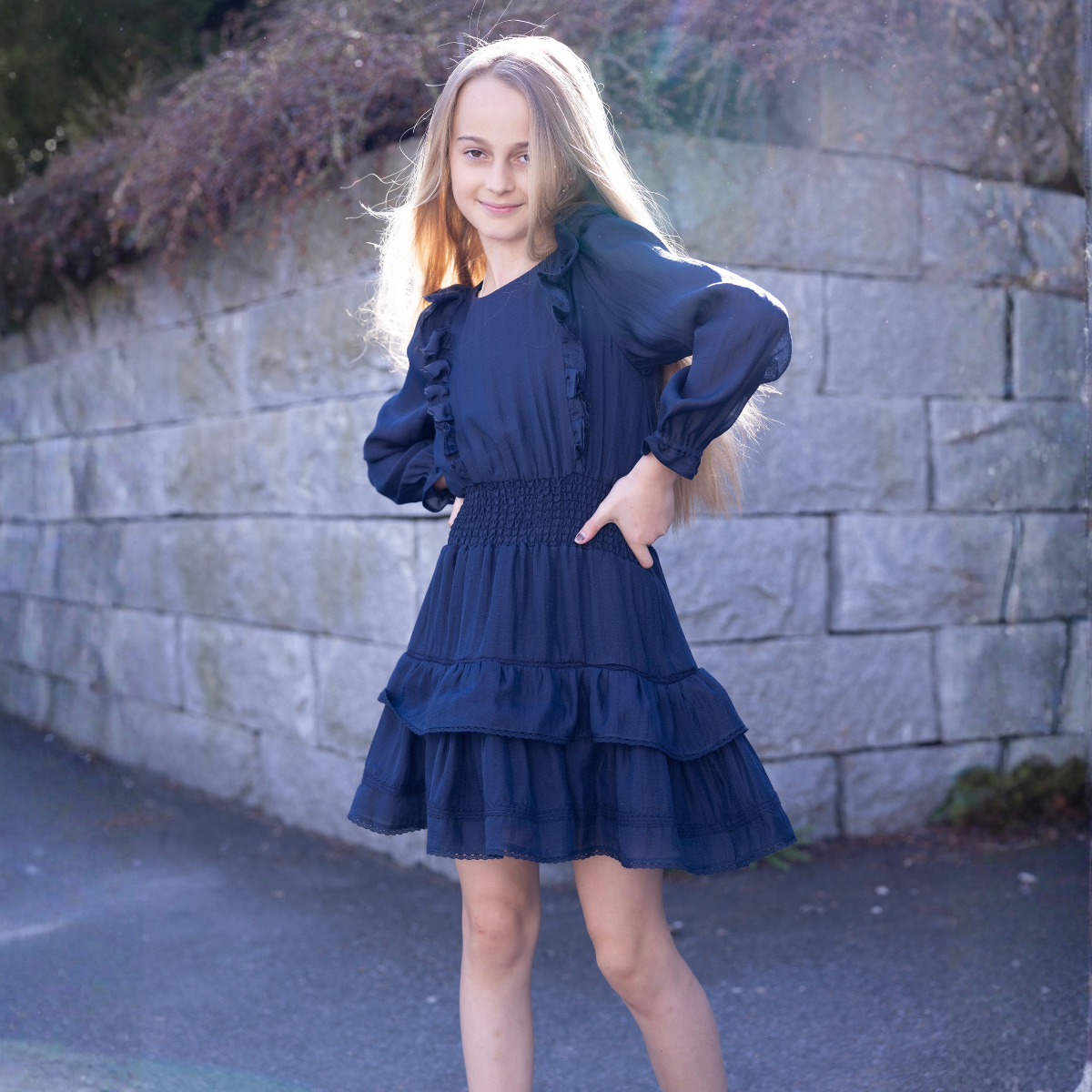 Vilje & Ve - Kjole Ane Dark Navy