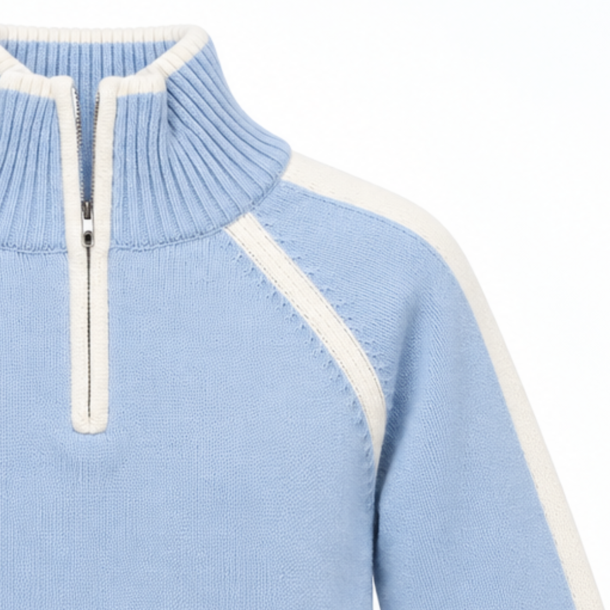 Genser Esther Half Zip Sky Blue