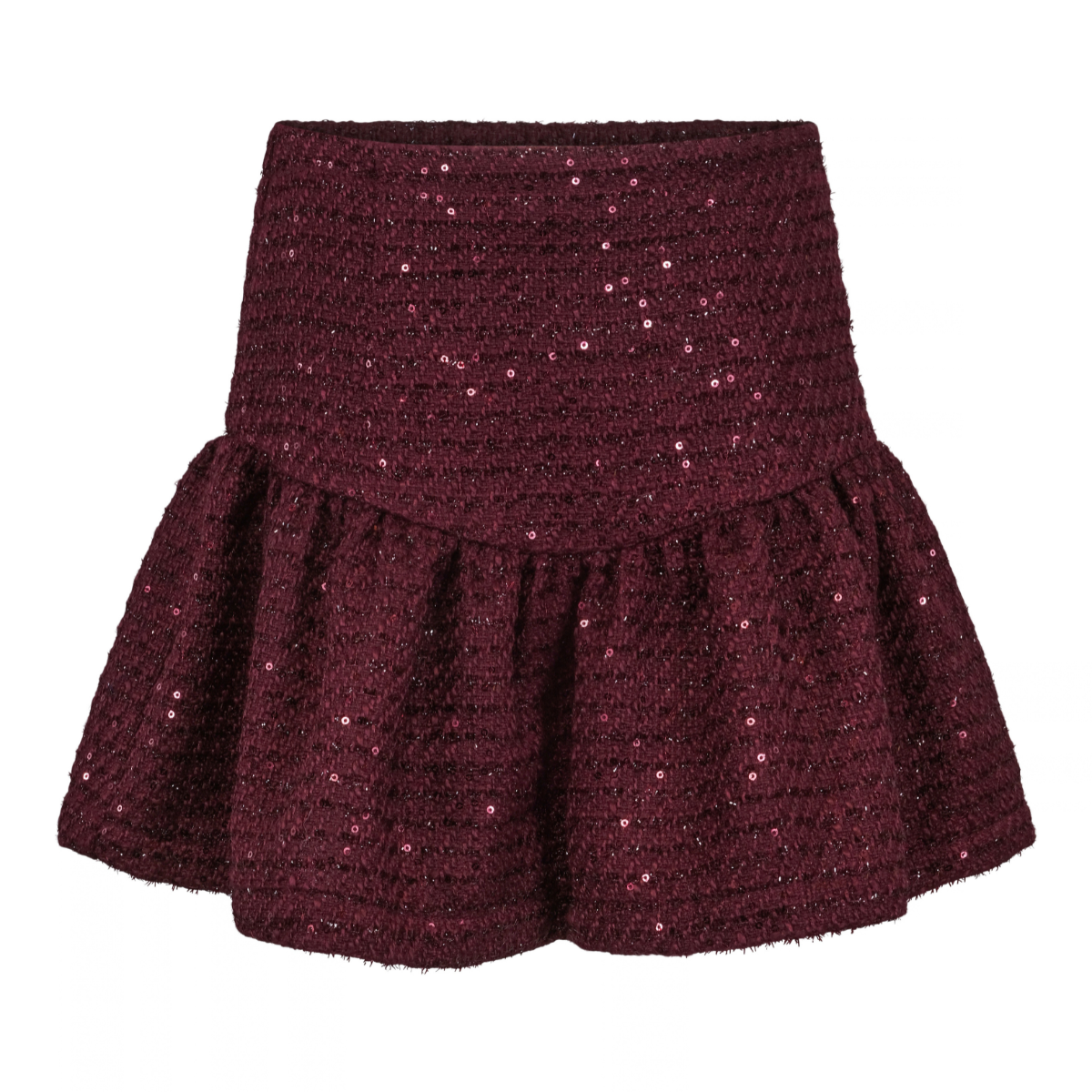Vilje & Ve - Skjørt Laila Bouclé Burgundy