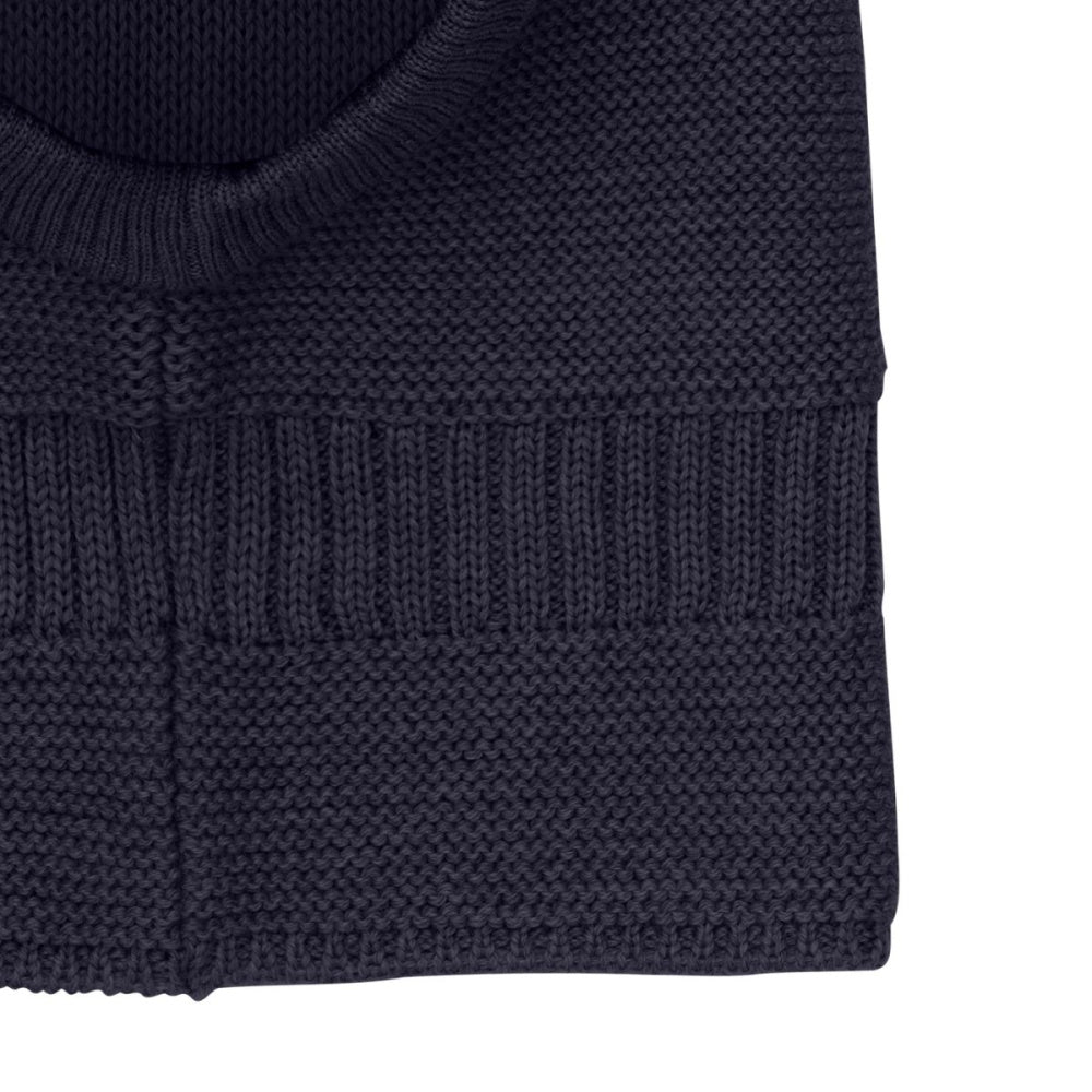 Huttelihut - Balaclava Strikket Ull Dark Navy