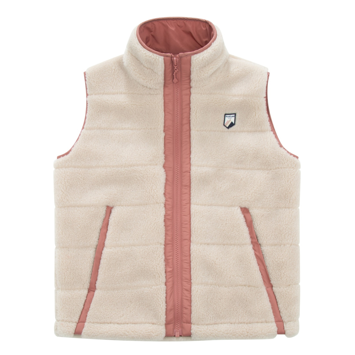 WoolLand - Fleecevest Nusfjord Burned Rose