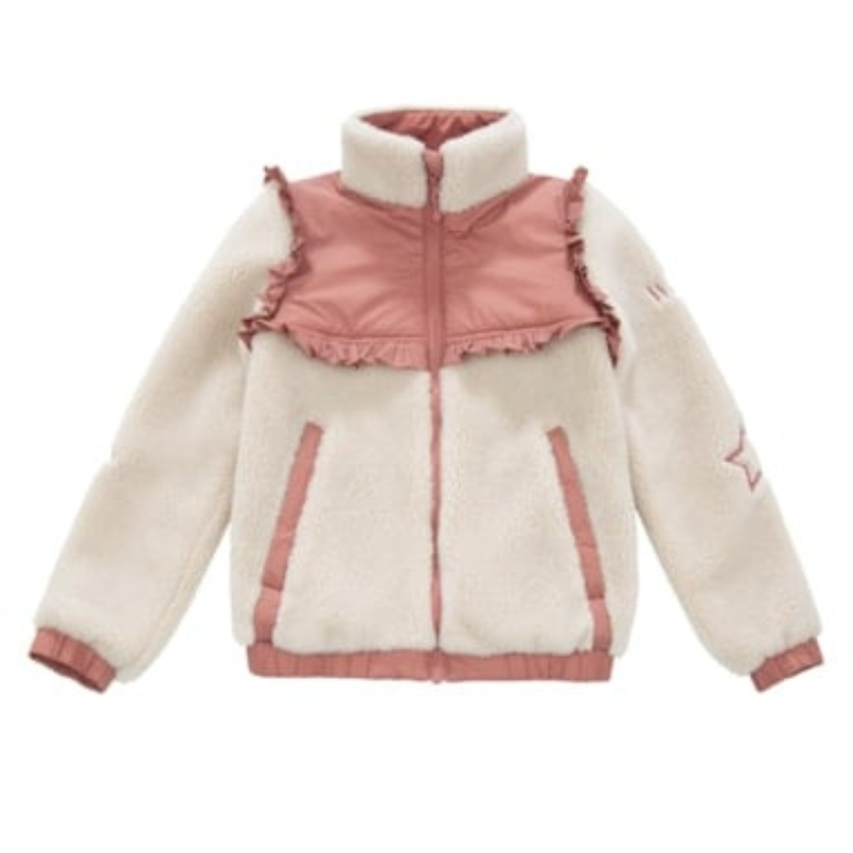 WoolLand - Fleecejakke Stryn Junior Burned Rose