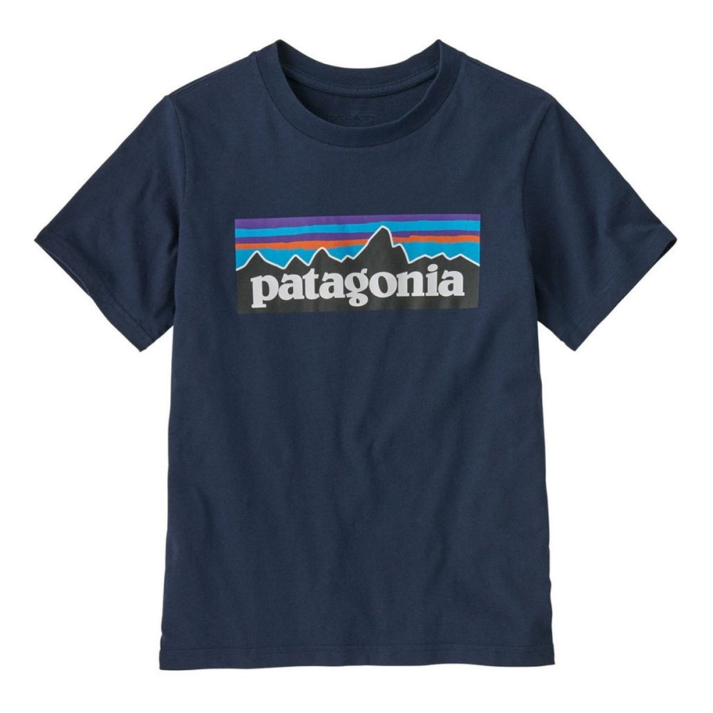 Patagonia - Kids P-6 Logo T-Shirt New Navy