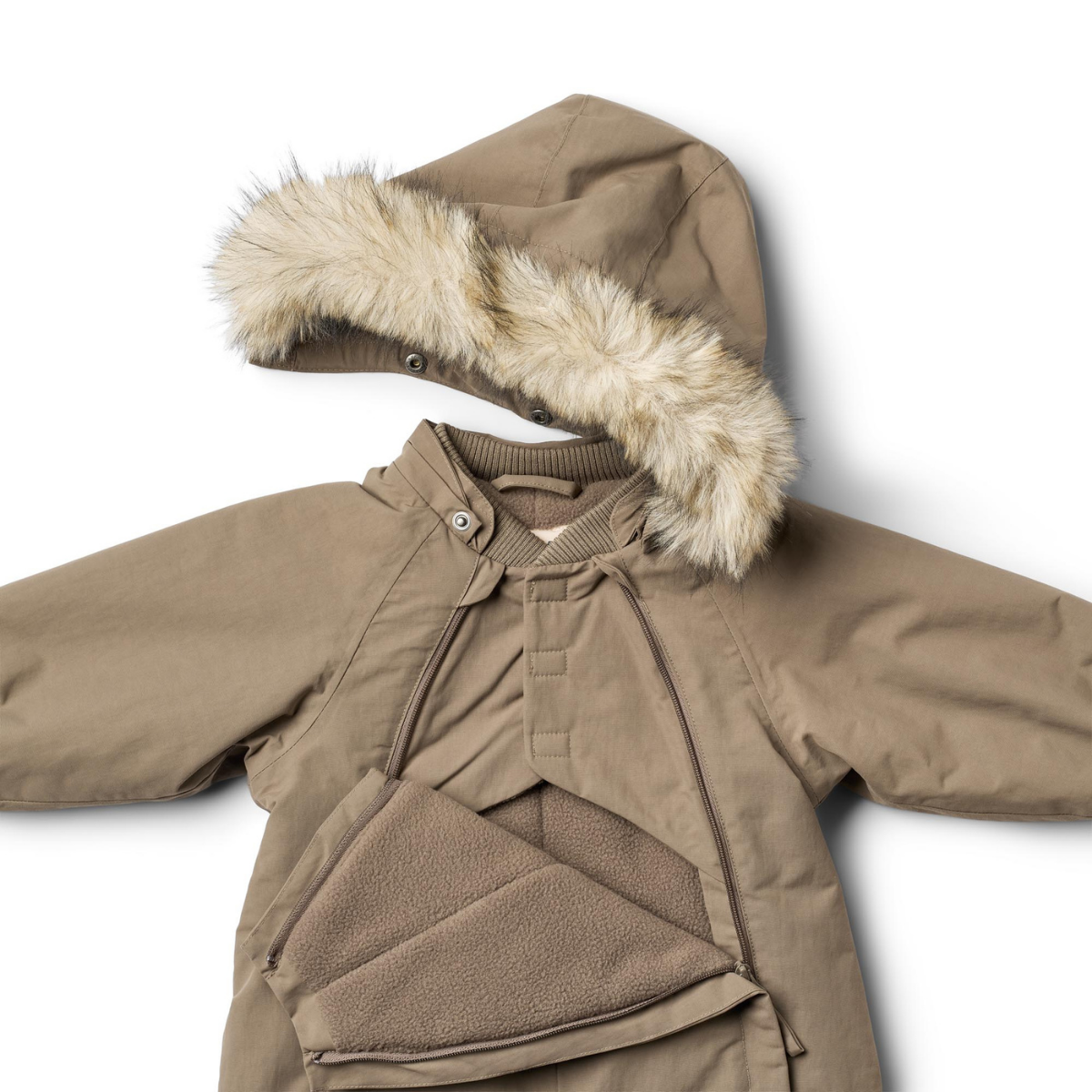 Wheat - Vinterdress Baby Nickie Dry Wood