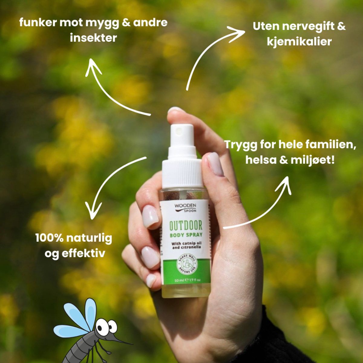 Wooden Spoon - Myggspray Naturlig 50ml