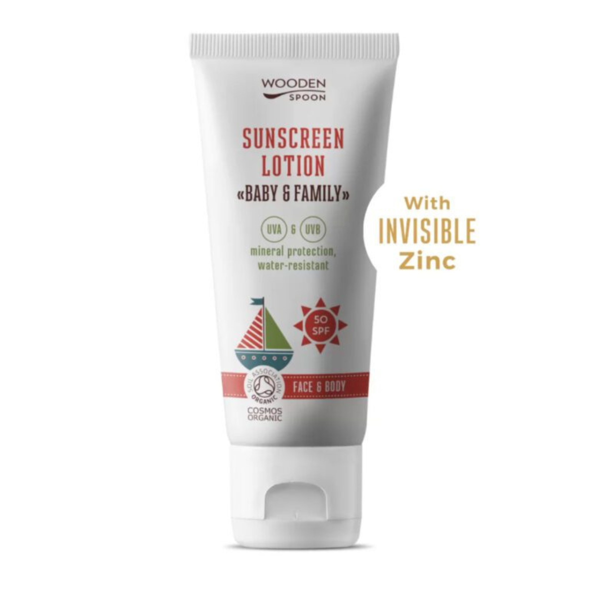 Wooden Spoon - Solkrem SPF50 100ml til Baby og Barn