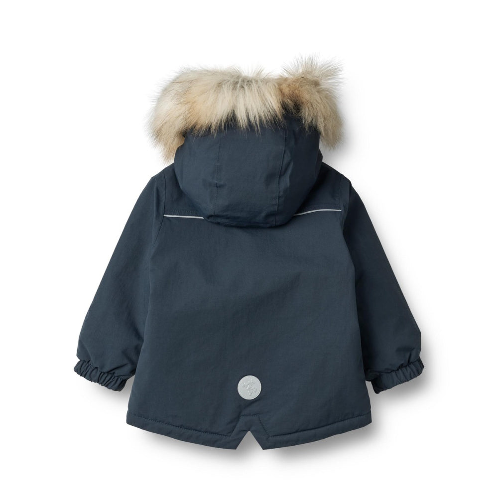 Wheat - Vinterjakke Baby Kasper Tech Dark Blue