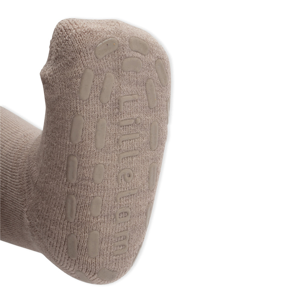 Lillelam - Strømpebukse Ull Antiskli Beige