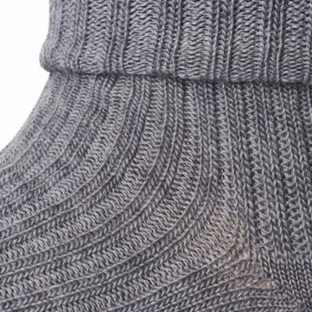 MP - Sokker Ull Baby Ribb Grey Melange