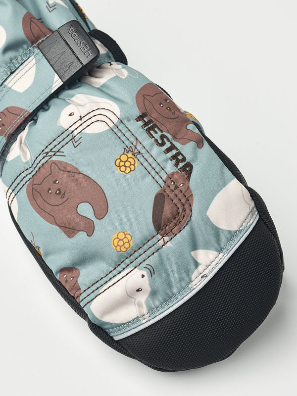 Hestra - Votter Baby Zip Long Print Sea Blue