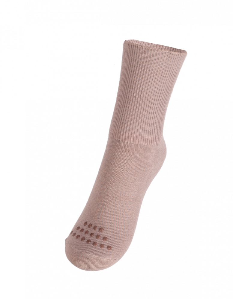 Nordic Kids - Sokker Bambus 2pk Anti-Skli Rosa/ Grå
