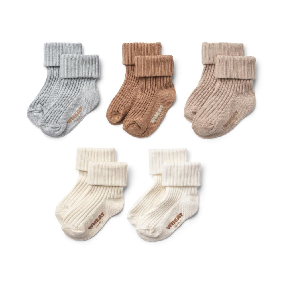 Wheat - Sokker 5 pk Gaveeske Evig Blue