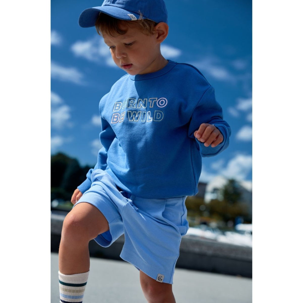 Gullkorn - Genser Sweat "Born To Be Wild" Stålblå