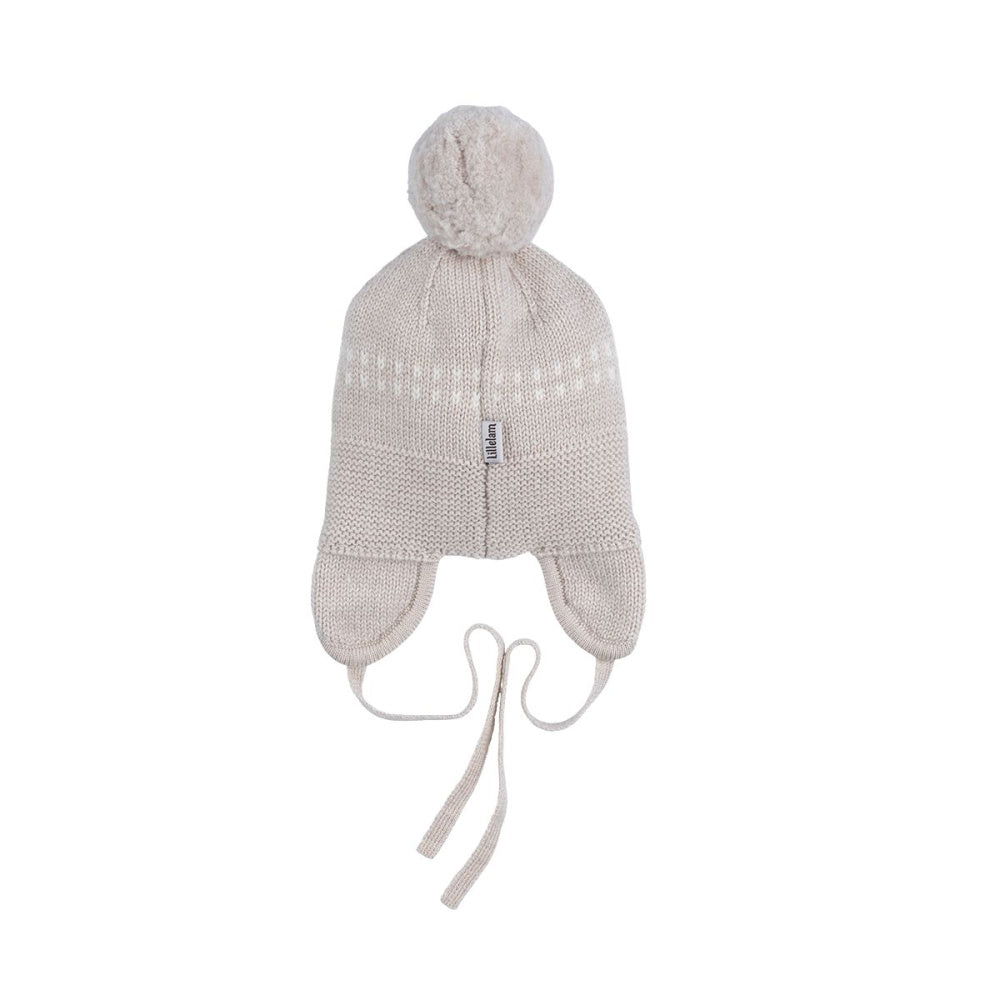 Lillelam - Lue Med Snøring Classic Lys Beige