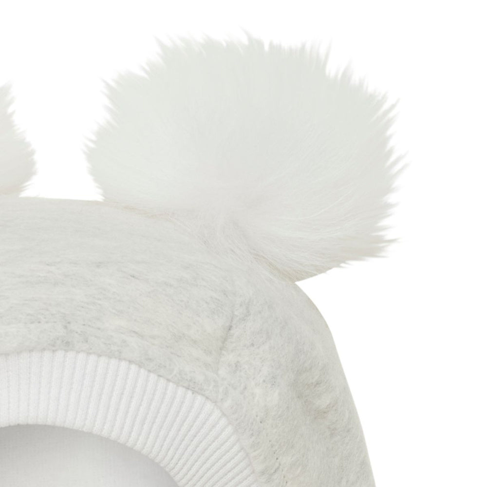 Huttelihut - Balaclava Ullfleece Alpakkadusk Snow White