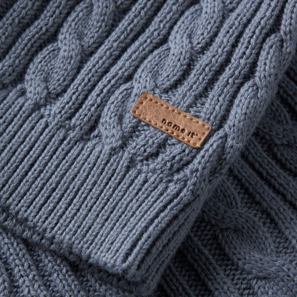 Name It - Cardigan Roman Knit Flint Stone