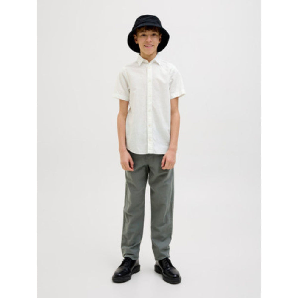 Jack & Jones - Linskjorte Kortermet Breeze White