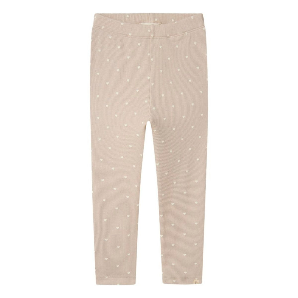 Lil'Atelier - Leggings Gago Rib Gray Morn Heart