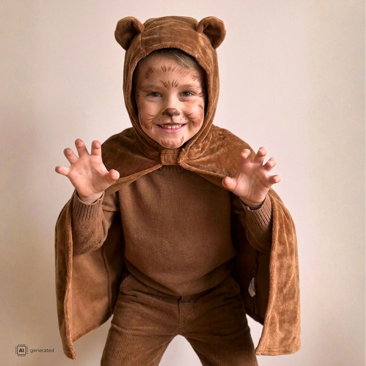 Den Goda Fen - Kostyme Bjørn Kappe 3-8 år
