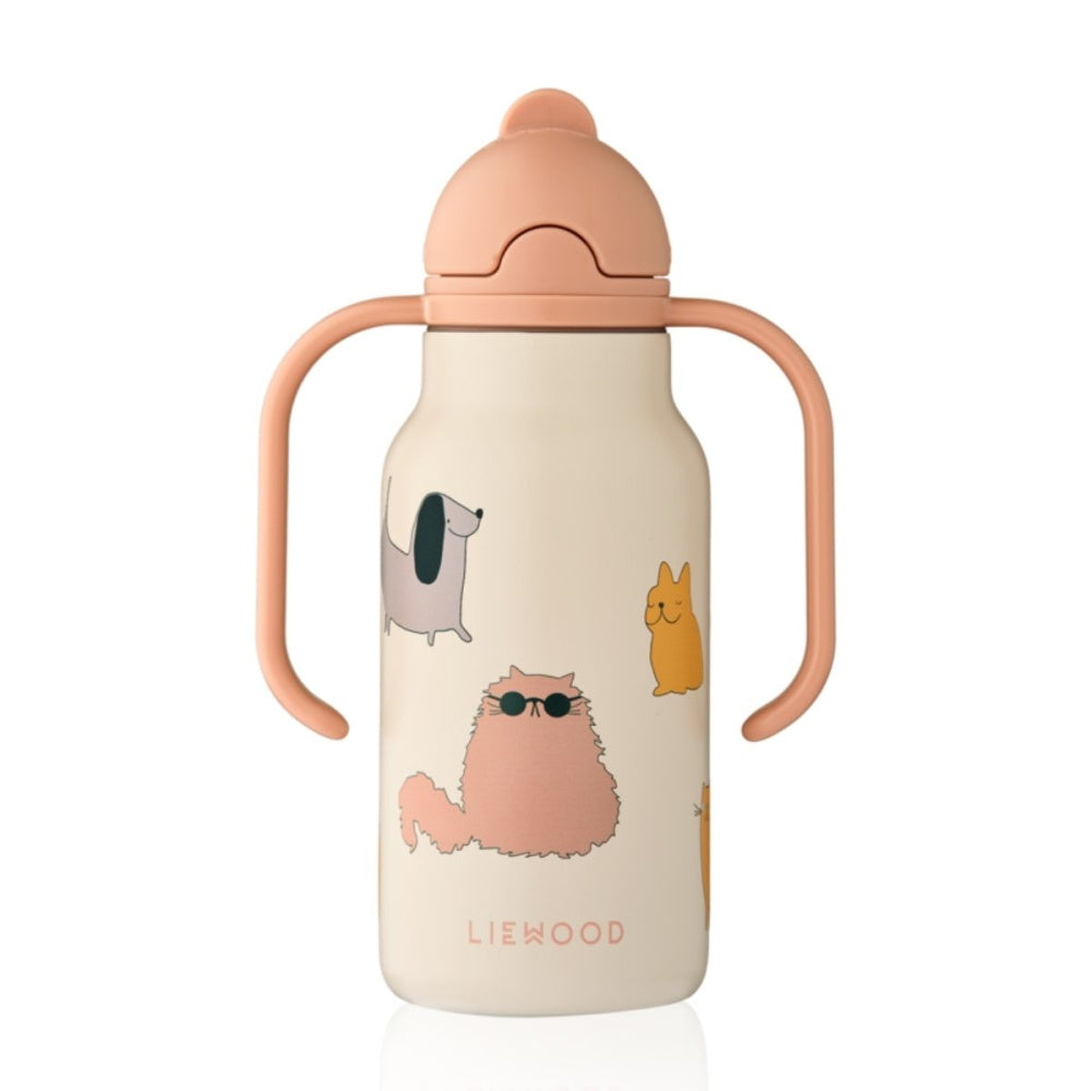 Liewood - Drikkeflaske 250ml Kimmie Cats and Dogs/ Sandy