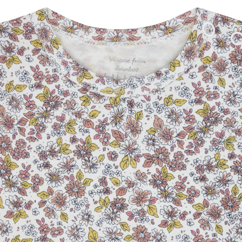 Hust And Claire - Body i Bambus Blomster Ivory