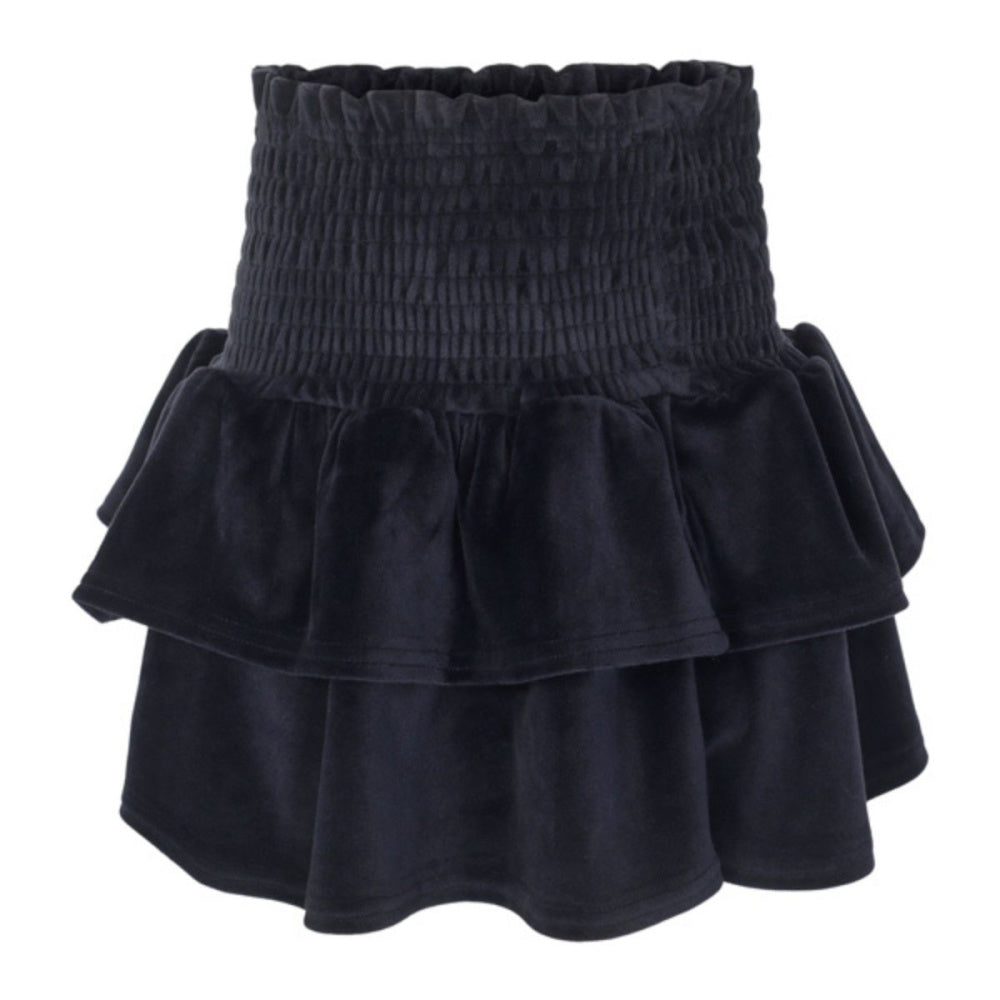 Vilje & Ve - Skjørt Hermine Velour Midnight Navy
