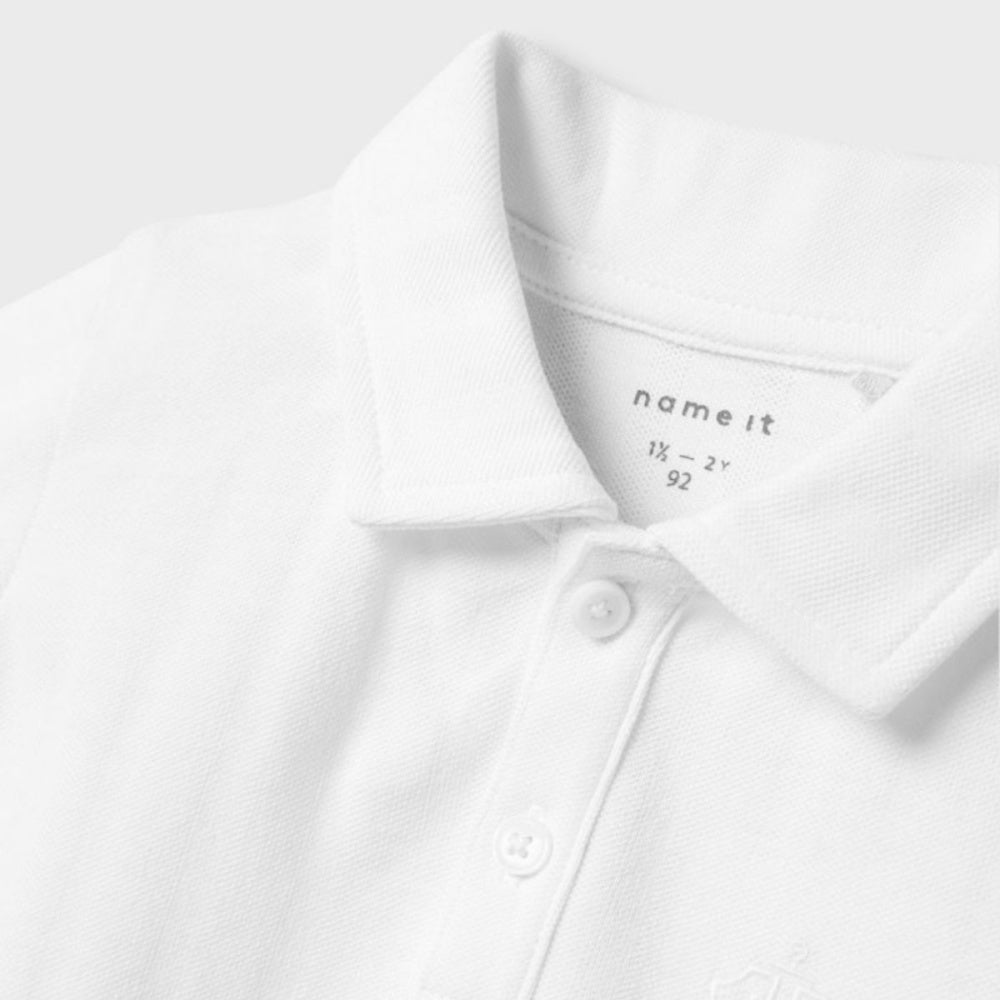 Name It - T-skjorte Polo Fene Bright White