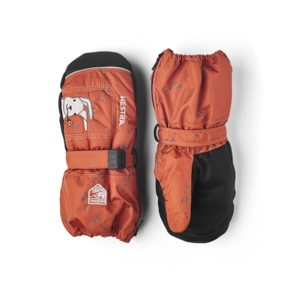 Hestra - Votter Baby Zip Long Print Orange