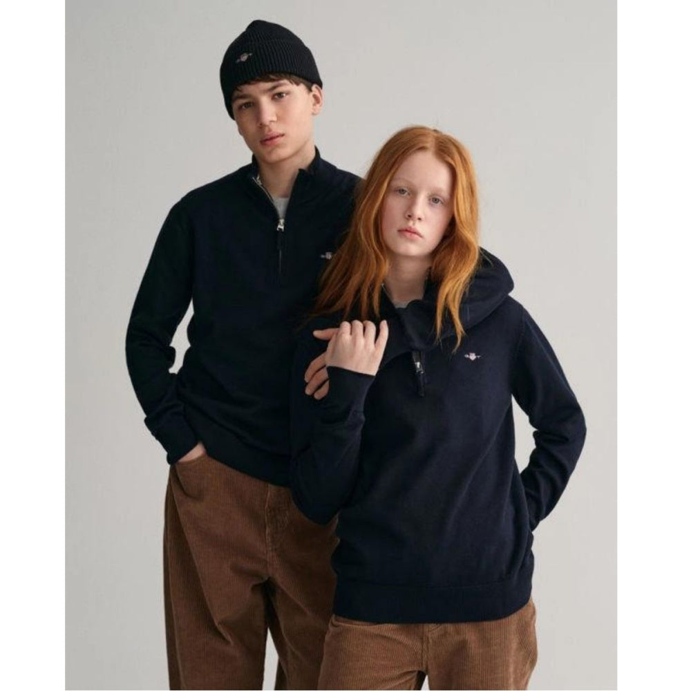 Gant - Genser Jr Shield Half Zip Evening Blue