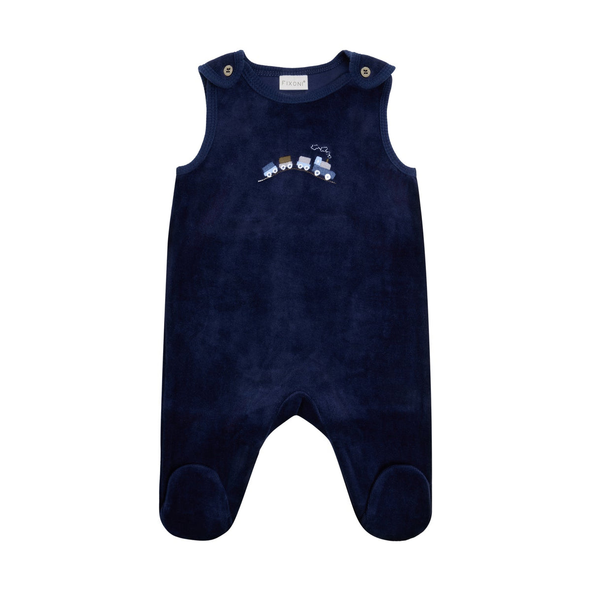 Fixoni - Babysett 2-delt Velour Navy Blazer - Guttelus