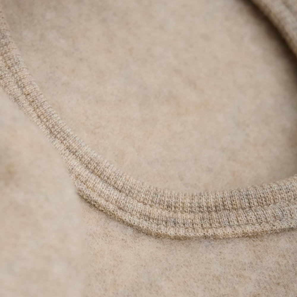 Huttelihut - Balaclava Ullfleece Kaninører Camel Melange