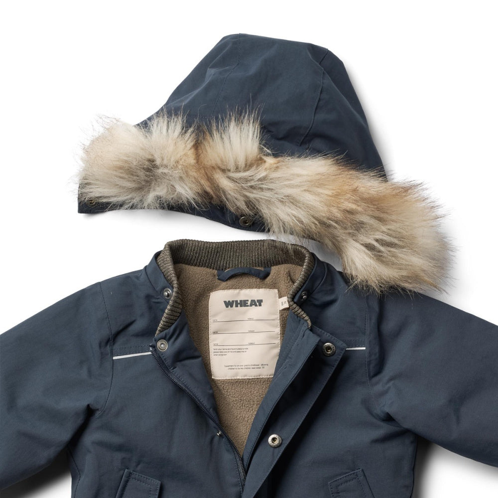 Wheat - Vinterjakke Baby Kasper Tech Dark Blue