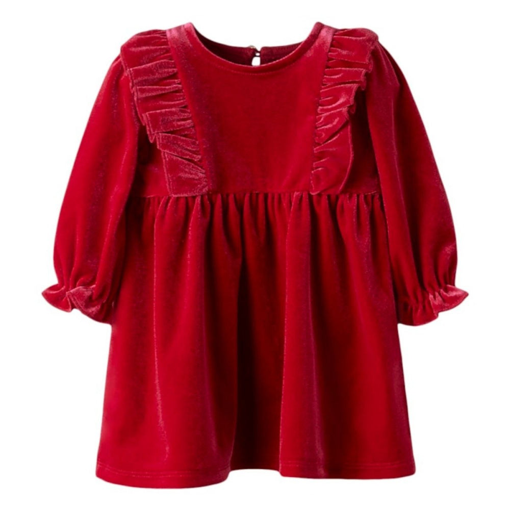 Name It - Julekjole Baby Rinne Velour Jester Red
