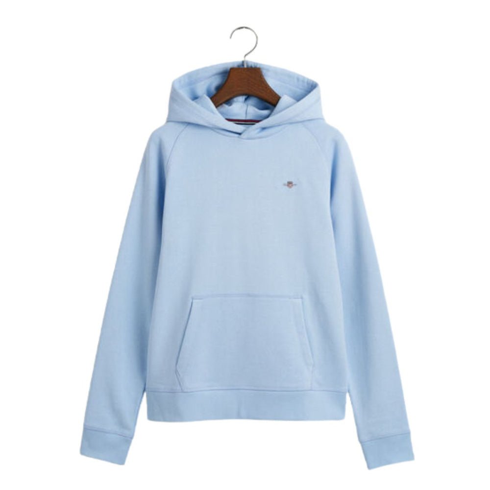 Gant - Hettegenser Jr Shield Hoodie Shade Blue - Guttelus.no