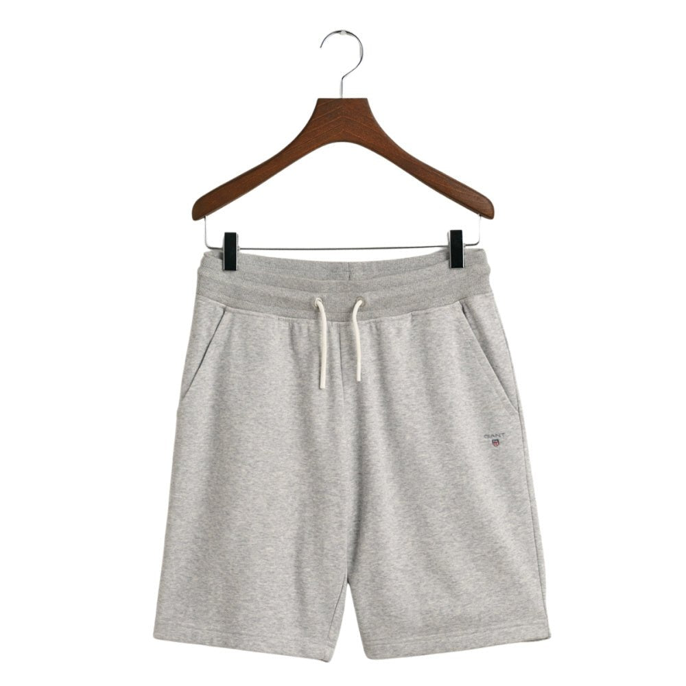 Gant - Shorts The Original Sweat Shorts Light Grey Melange - Guttelus.no