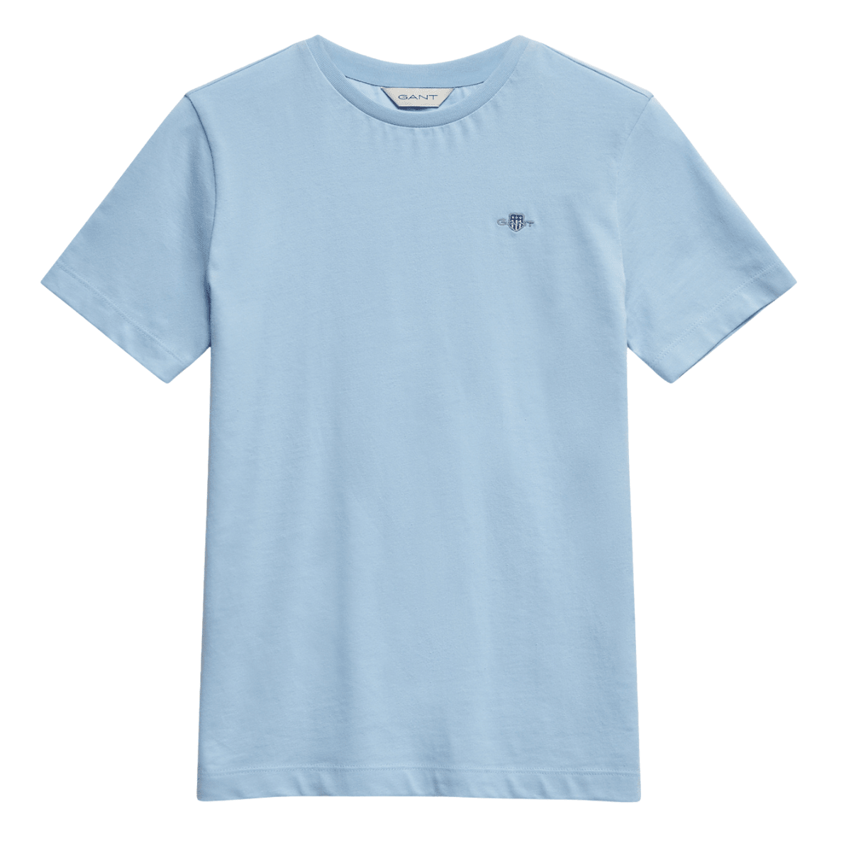 Gant - T-skjorte Jr Shield SS Sky Blue - Guttelus.no