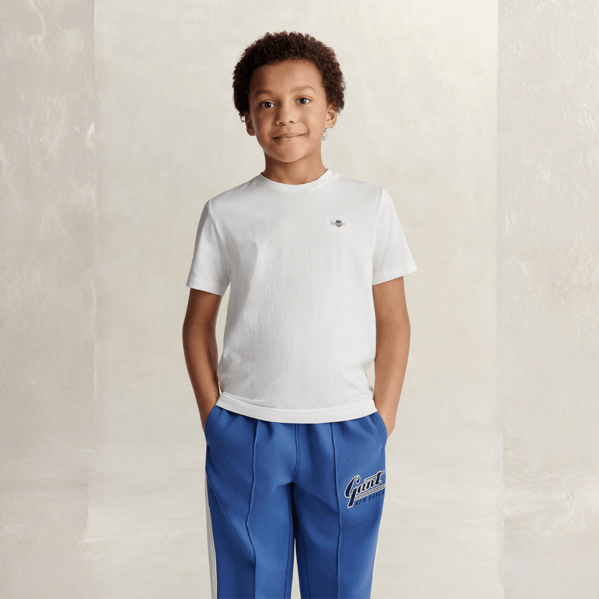 Gant - T-skjorte Shield Jr SS White - Guttelus