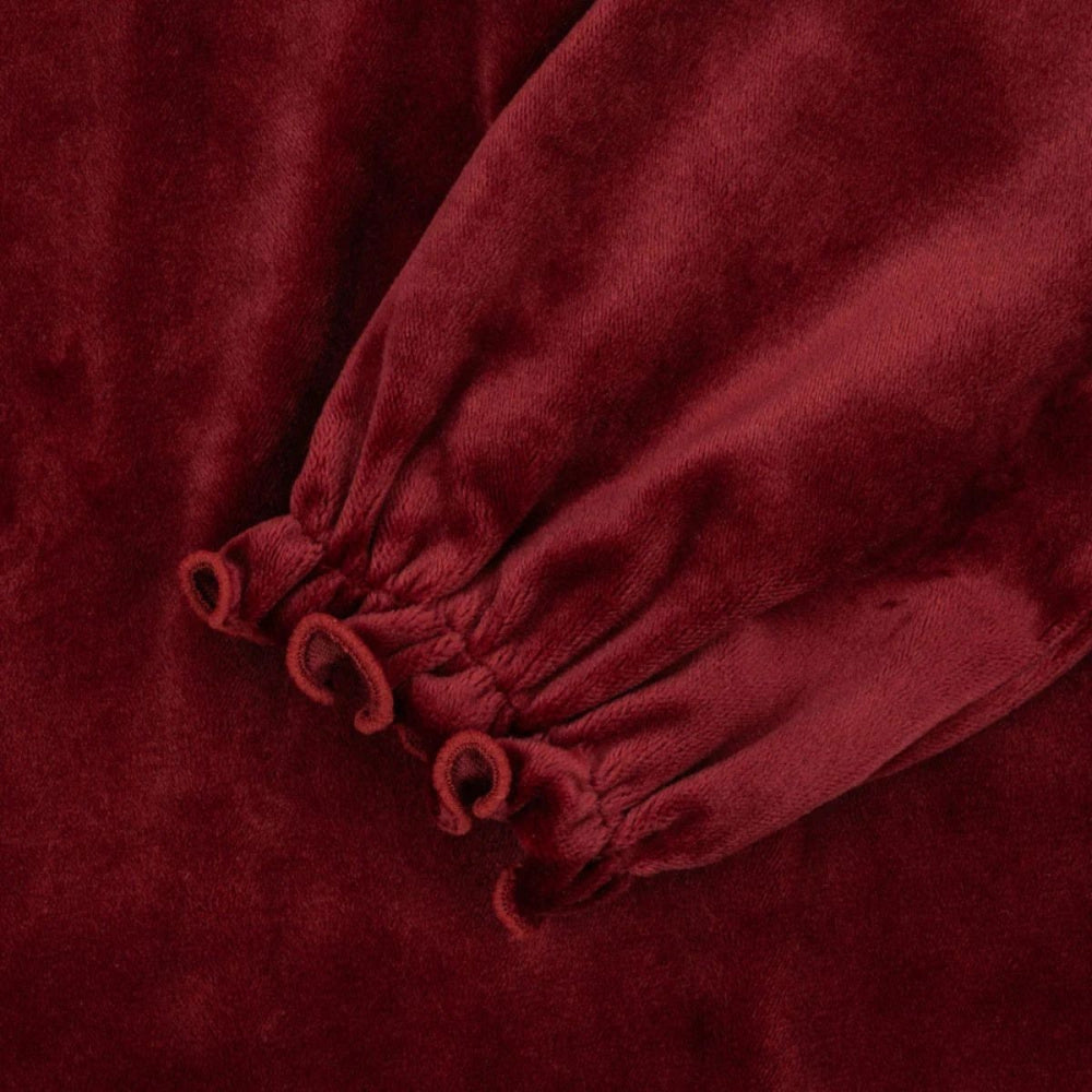 Konges Sløjd - Kjole Venola Velvet Red Dahlia