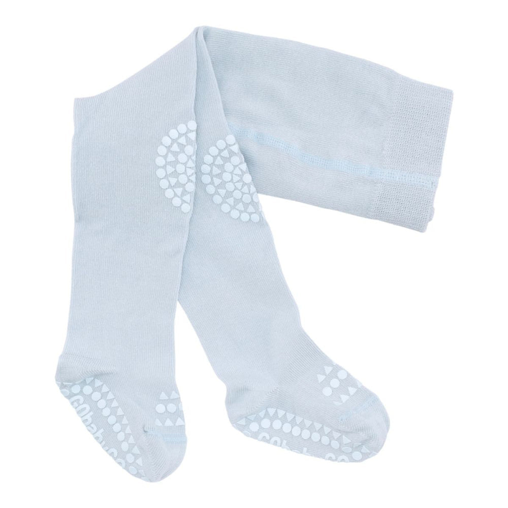 GoBabyGo - Strømpebukse Antiskli Organic Sky Blue - Guttelus