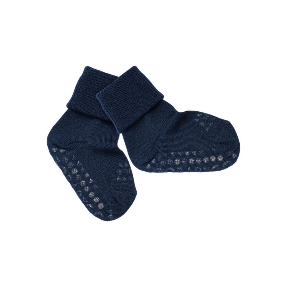 GoBabyGo - Ullsokker Merino Antiskli Midnight Blue - Guttelus