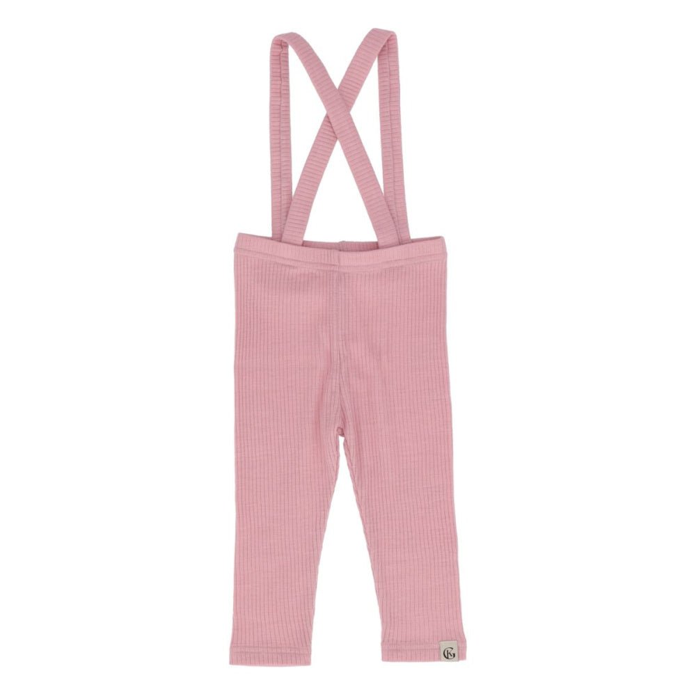 Gullkorn - Longs i Ull med seler Baby Chalk LillaRosa - Guttelus
